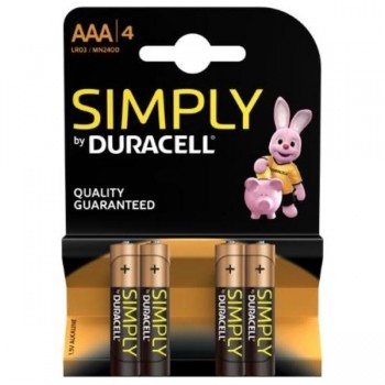 PILAS DURACELL SIMPLY AA (LR06) BLISTER 4UDS