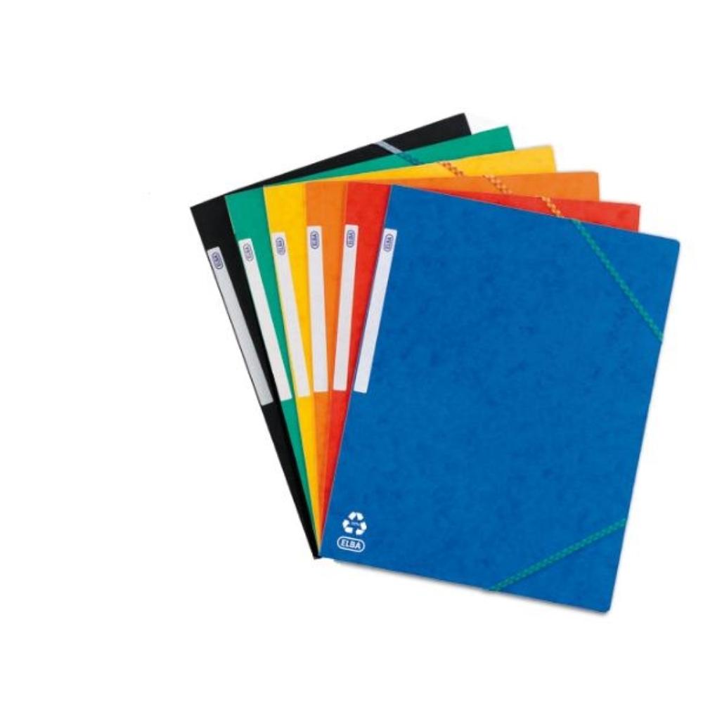 CARPETA GOMAS TOPFILE PACK 10 CARPETAS A4 COLORES CLÁSICOS ELBA