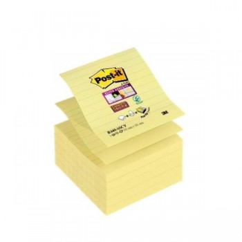NOTAS ADHESIVAS POST-IT  Z-NOTES SUPERSTICKY 5 BLOCS CANARY YELLOW 101x101MM (70005271393)