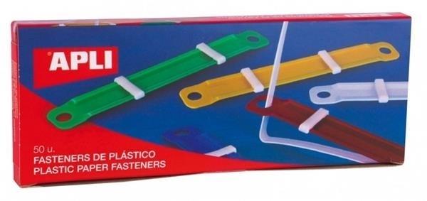 FASTENERS PLASTICO COLORES SURTIDOS 50U.APLI