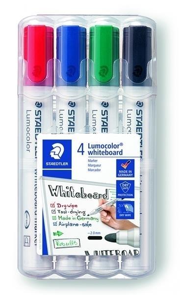 ROTULADOR PIZARRA ESTUCHE 4UDS. LUMOCOLOR 351 PTA. CONICA STAEDTLER