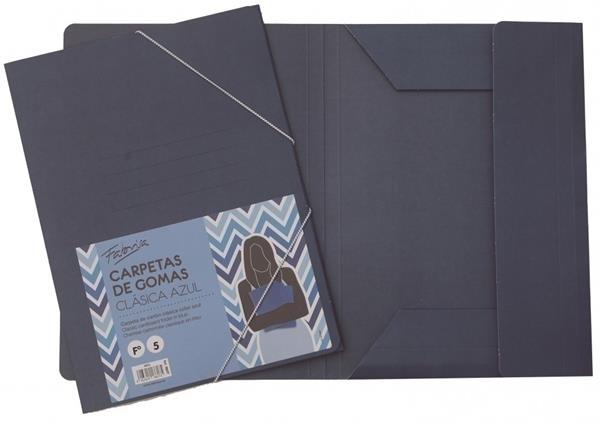 CARPETA FOLIO SOLAPA AZUL CLASICA FABRISA (5 UDS PRECIO POR UD)