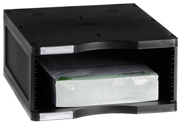 MODULO ARCHIVODOC 1 HUECO JUMBO FORMATO DIN A4 360X300X145 MM NEGRO ARCHIVO 2000