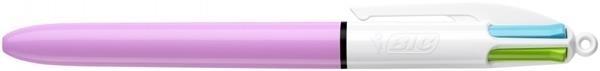 BOLIGRAFO BIC 4 COLORES FASHION LILA