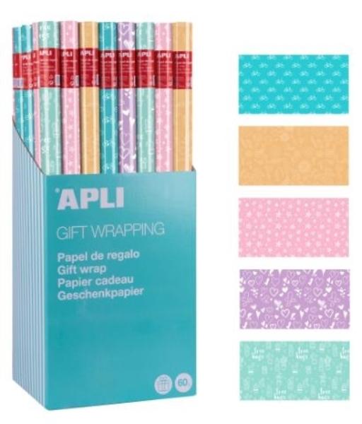 PAPEL REGALO ROLLO 2x0,70 NORDIK FUN APLI