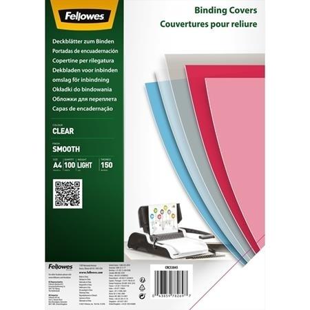 PACK DE 100 PORTADAS RECICLADAS PET TRANSPARENTE CRISTAL A4 200 MICRAS