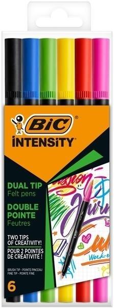 ROTULADOR INTENSITY DUAL TIP 6 UDS BIC