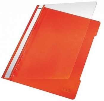 DOSSIERS FASTENER PVC A4 NARANJA CON TARJETERO LEITZ