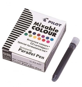 CARTUCHOS PARA PARALLEL PEN COLORES SURTIDOS CAJA DE 12 UDS. PILOT