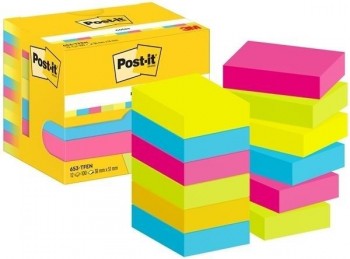 NOTAS ADHESIVAS POST-IT  ENERGETIC 38 X 51 MM  653 TFEN POST-IT