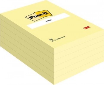 NOTAS ADHESIVAS POST-IT  GRANDES 101 X 152 MM 659 POST-IT