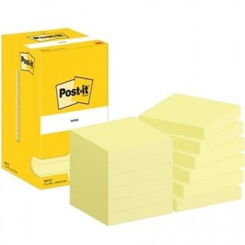 NOTAS ADHESIVAS POST-IT  76 X 76 MM SIN ENCELOFANADO INDIVIDUAL 654 POST-IT