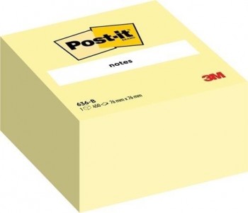 NOTAS ADHESIVAS POST-IT  76 X 76 MM CANARY YELLOW 636-B POST-IT