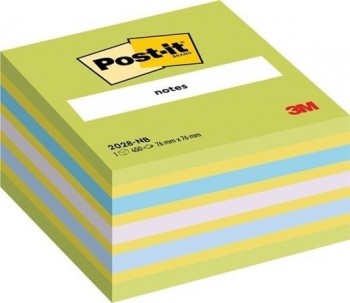 NOTAS ADHESIVAS POST-IT  76 X 76 MM COLORES SURTIDOS AZULES-VERDES 2028-NB POST-IT