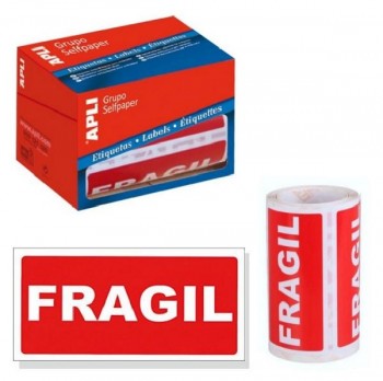 ETIQUETA IMPRESA FRAGIL 50x100 R/200 APLI