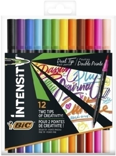 ROTULADOR INTENSITY DUAL TIP 12 UDS BIC